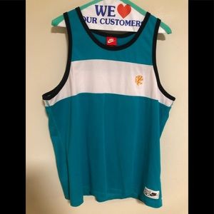 Nike Teal/White LBJ Tank Top